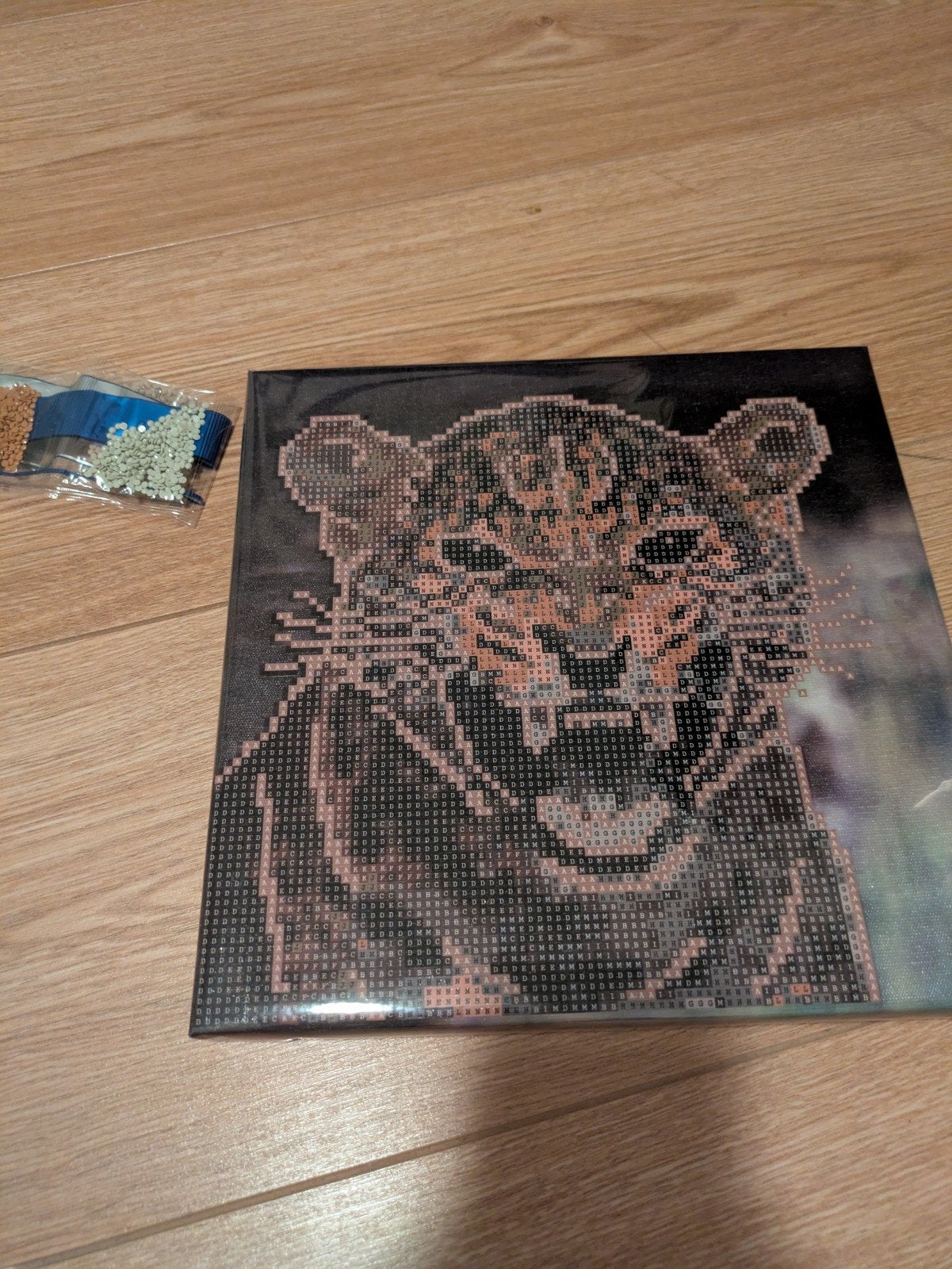 Luipaard Handgemaakt Klaar, Nieuw, Meerkleurig, Ophalen of Verzenden, Diamond painting