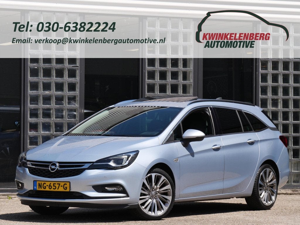 Opel Astra ST 1.4T INNOVATION/ SCHUIFDAK/ TREKHAAK/ BLIS/ CA, Auto's, Opel, Parkeersensor, Stof, Gebruikt, 4 cilinders