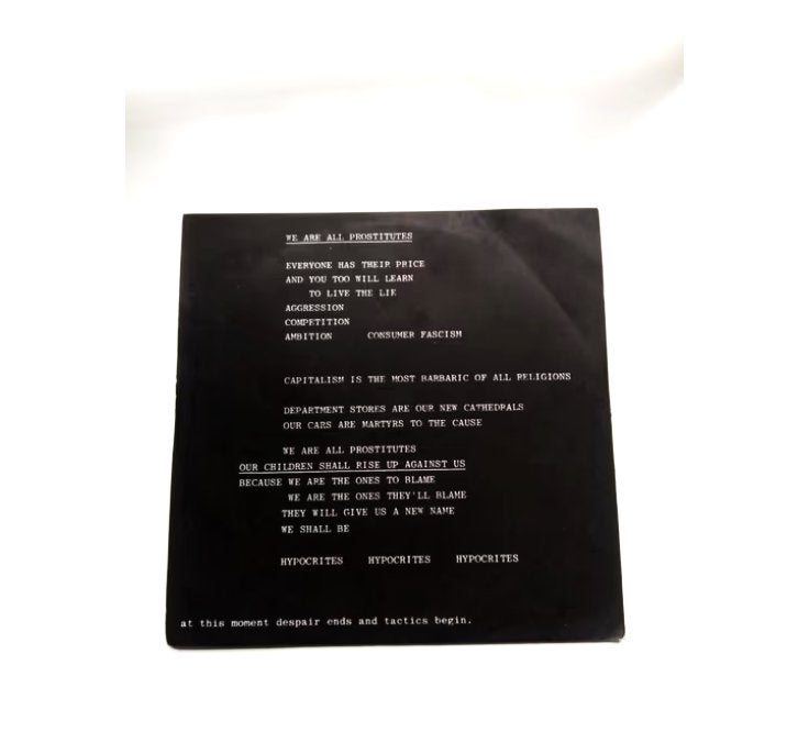 original single-the pop group-we are all prostitutes *1979*, Fotohoes, Ophalen of Verzenden, Zo goed als nieuw, Overige genres