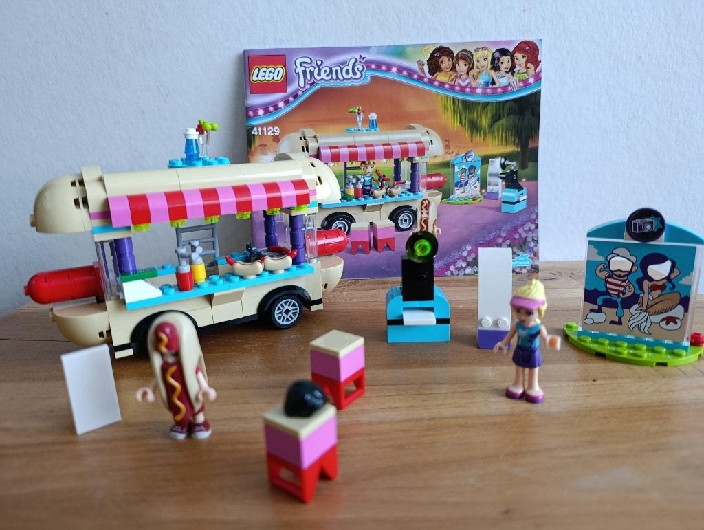 Lego Friends 41129 Pretpark Hotdog-Wagen., Gebruikt, Lego, Friends, Ophalen of Verzenden