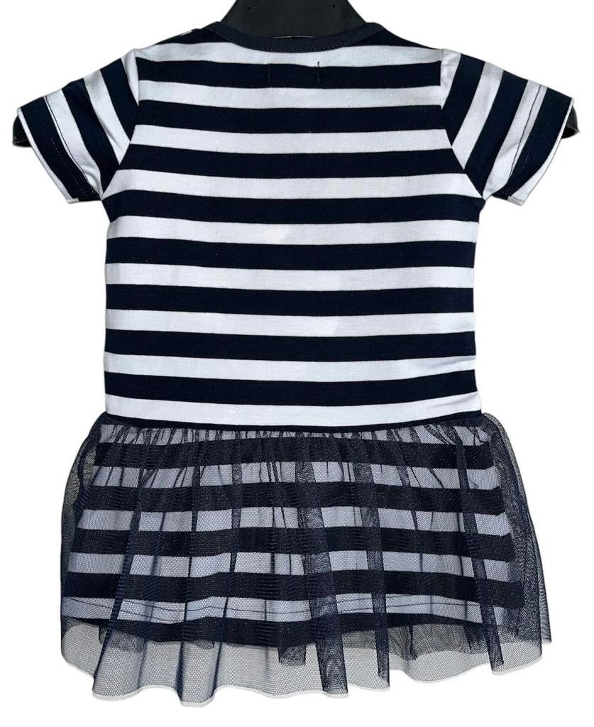 Lofff Jurkje Maat 74 - Donkerblauw met Strepen & Hart, Kinderen en Baby's, Babykleding | Maat 74, Ophalen of Verzenden, Nieuw