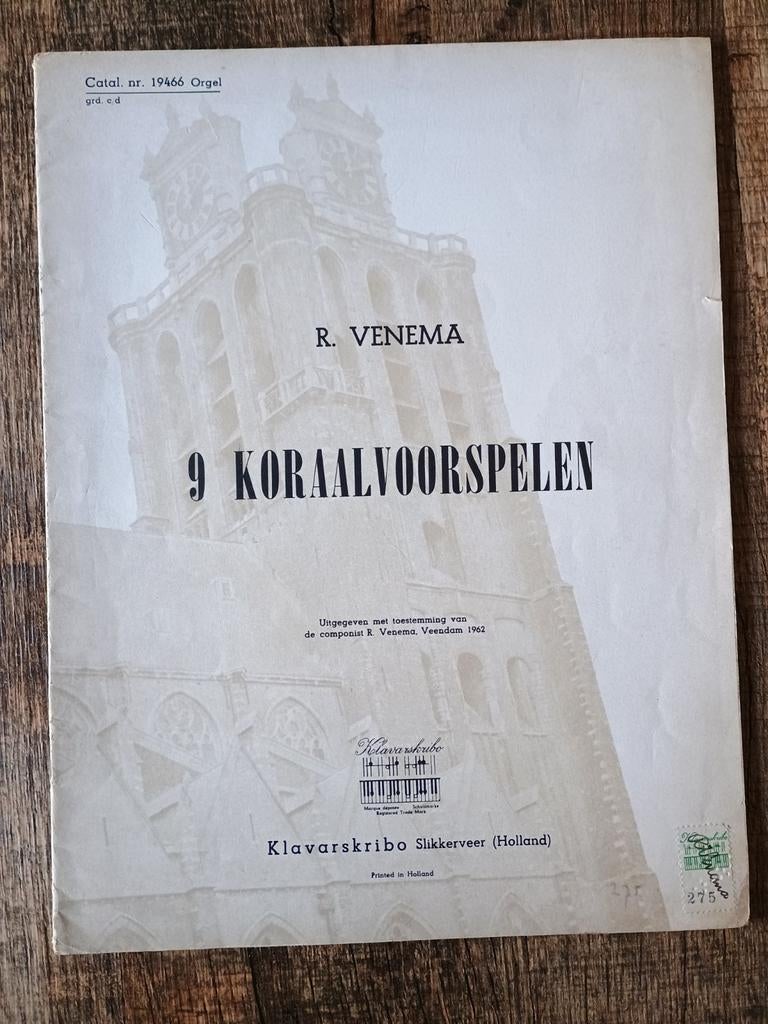 Klavarskribo - 9 koraalvoorspelen, Ophalen of Verzenden, Religie en Gospel