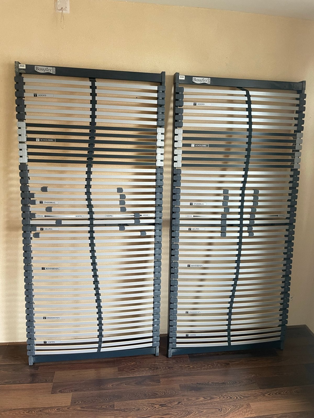 Bossflex lattenbodem 90x200 cm, Ophalen, Gebruikt, 90 cm, Eenpersoons