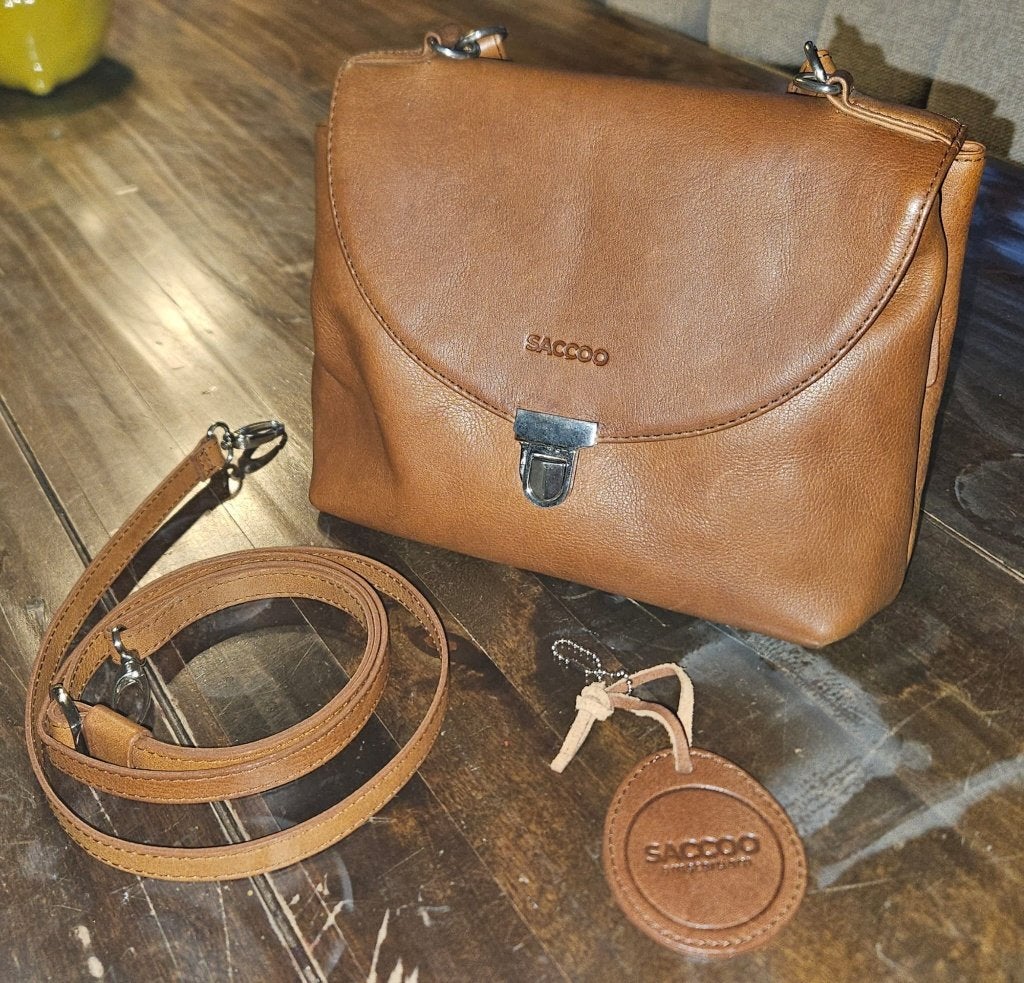 Tas Saccoo cognac, Ophalen of Verzenden, Zo goed als nieuw, Bruin, Handtas