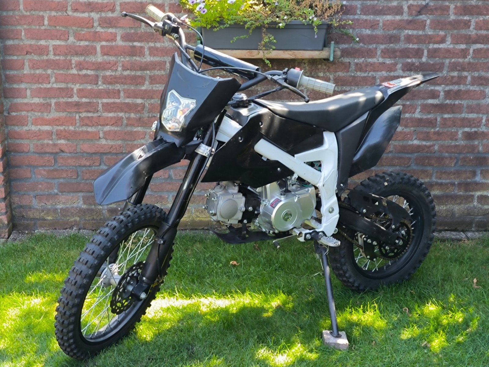 125cc 4takt pitbike NIEUW blok te koop!, Fietsen en Brommers, Ophalen, 125 cc, Schijfrem, Pitbike