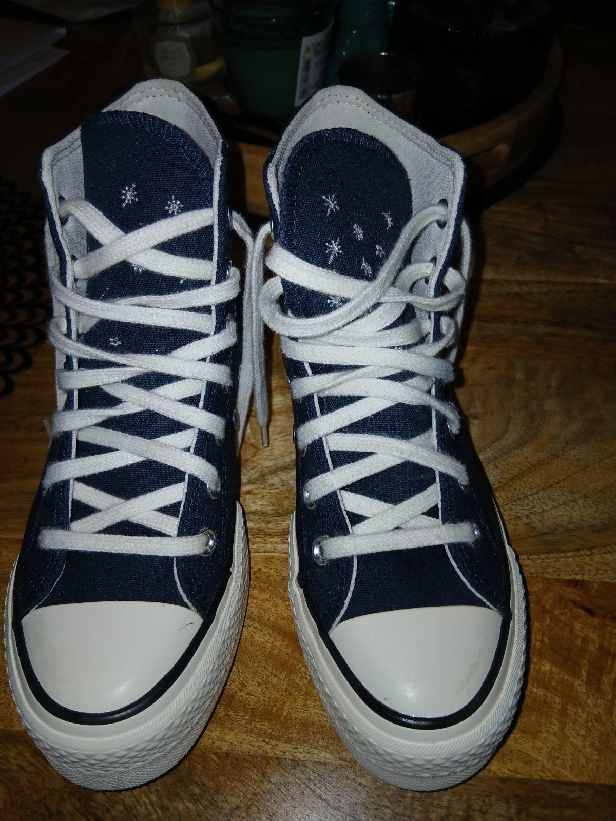 Converse All Star Sneakers - Donkerblauw met Sneeuwvlokken, Ophalen, Meisje, Schoenen, Nieuw