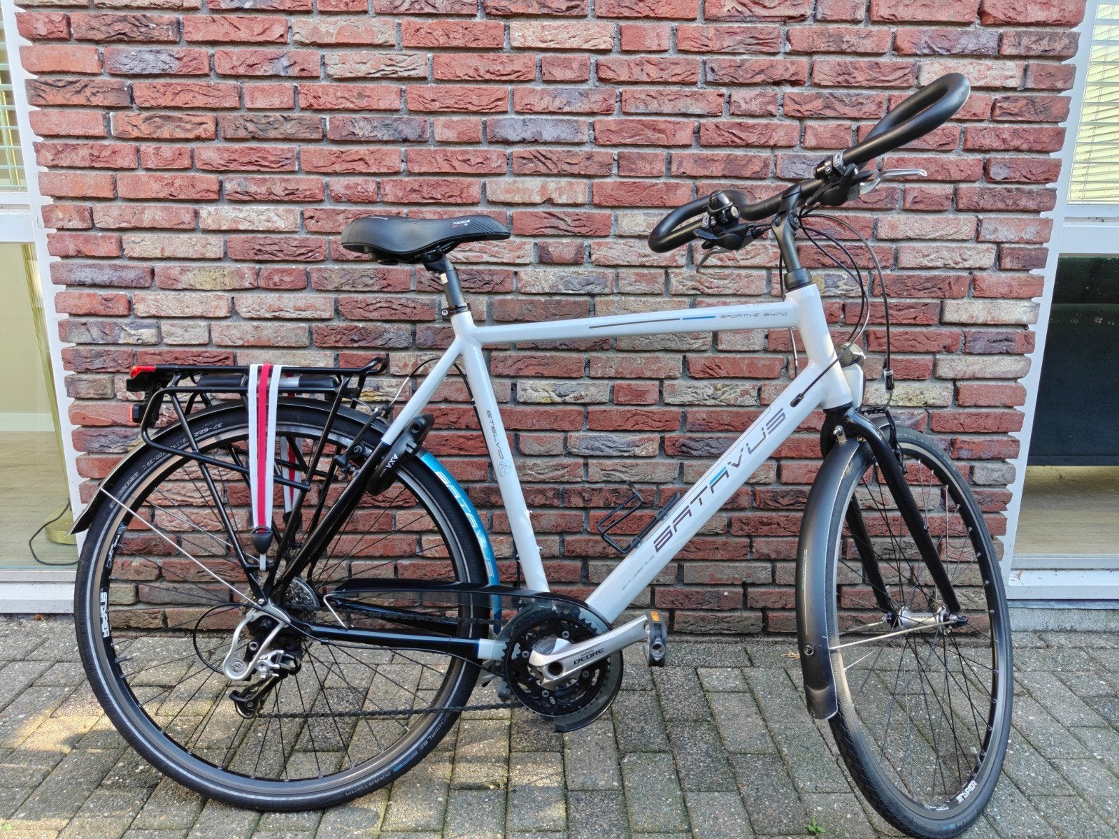 Batavus Stelvio 60 cm herenfiets - Zo goed als nieuw, Ophalen, Velgrem, Versnellingen, Batavus