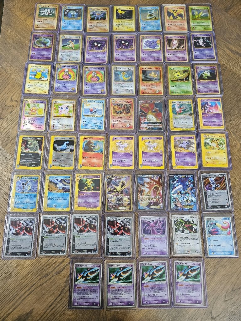 Pokemon High end Japanse vintage singles, Ophalen of Verzenden, Zo goed als nieuw, Meerdere kaarten, Foil