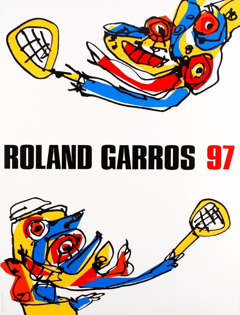Antonio Saura - Roland Garros 1997 - Litho, Verzenden