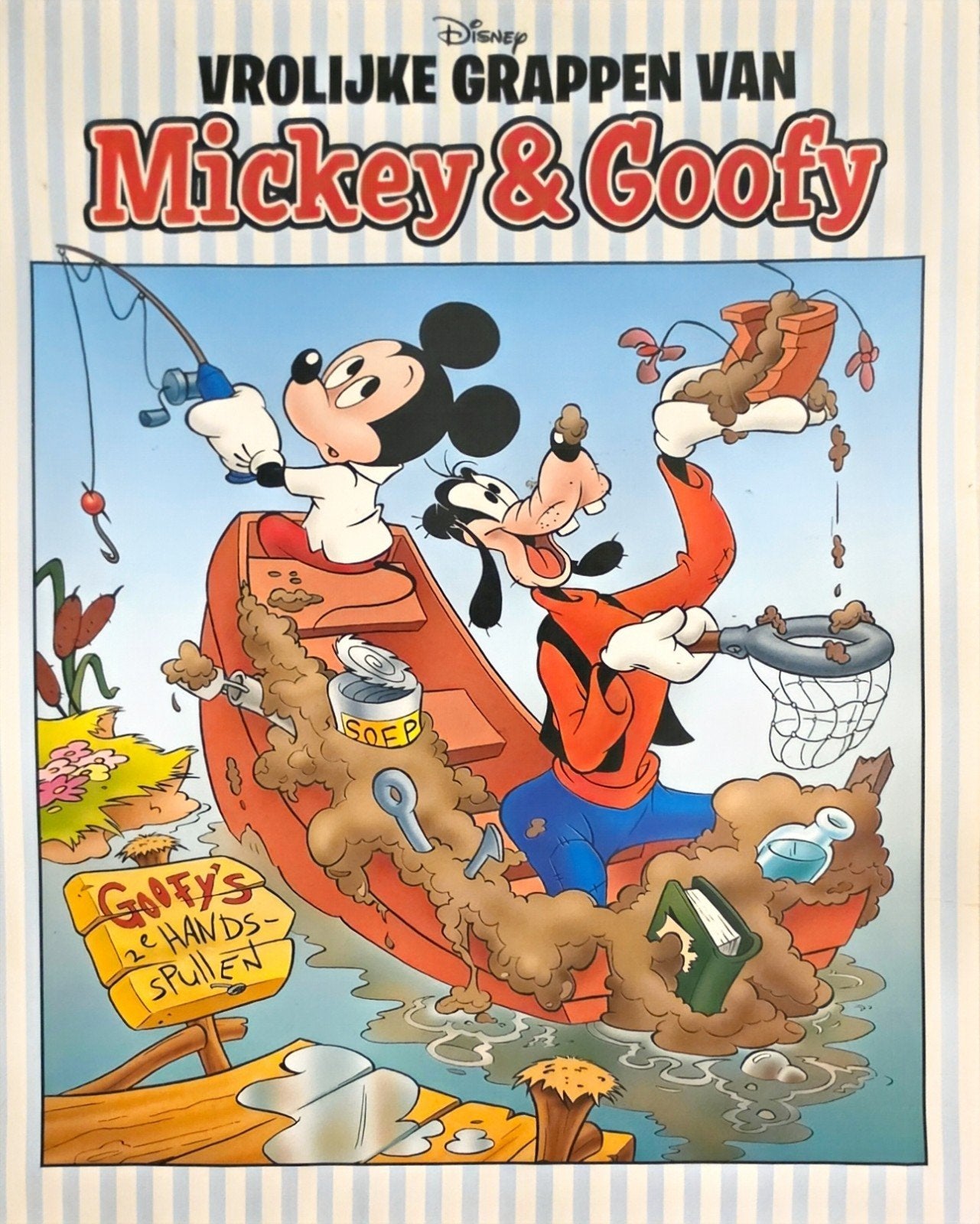 Vrolijke grappen van Mickey & Goofy - Disney stripboek, Eén stripboek, Ophalen of Verzenden, Zo goed als nieuw, Disney