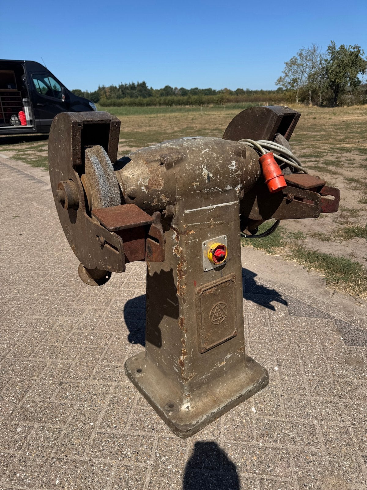 Grote dubbele slijpsteen machine, Ophalen of Verzenden