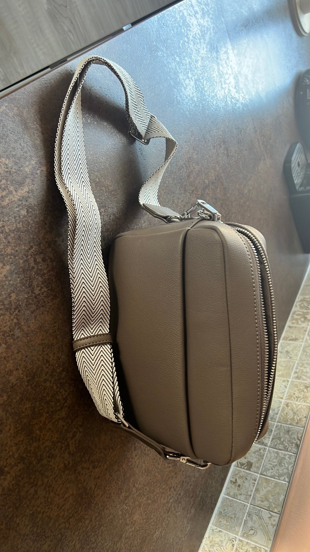 Damestas taupe, Ophalen, Nieuw, Beige, Handtas