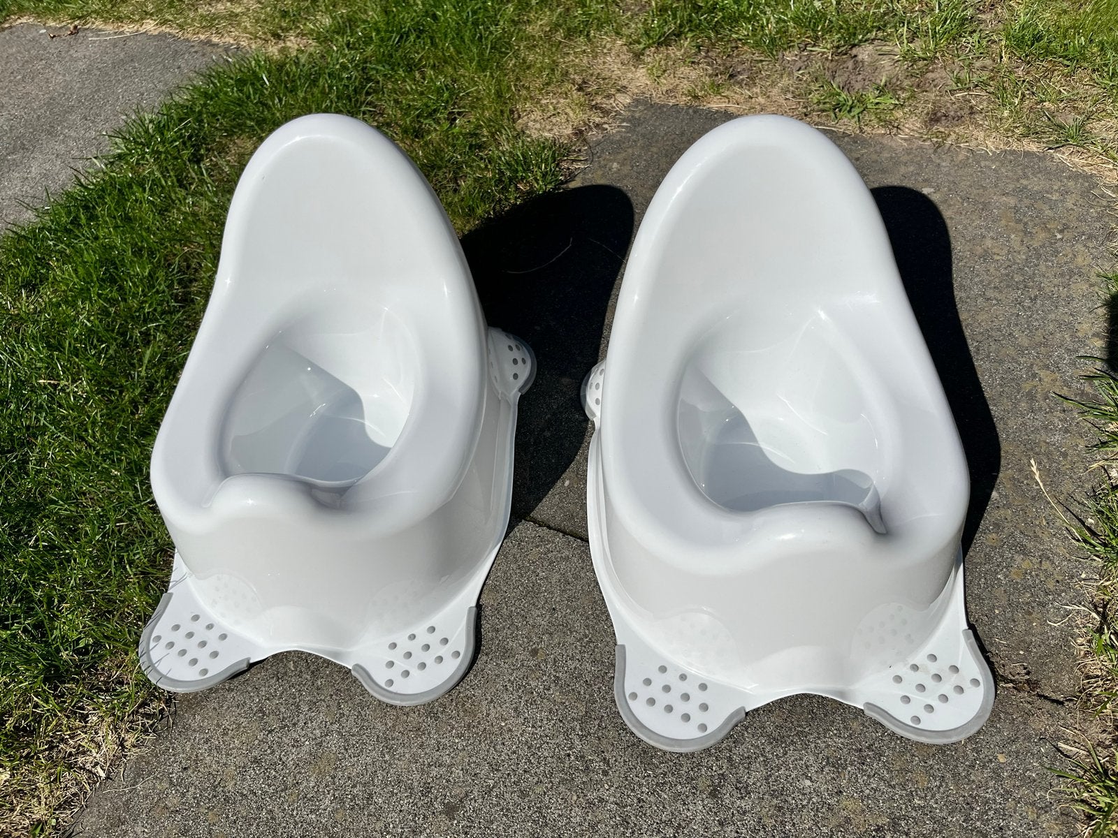 2x Potje voor baby's en peuters - Wit, Kinderen en Baby's, Overige Kinderen en Baby's, Ophalen, Zo goed als nieuw