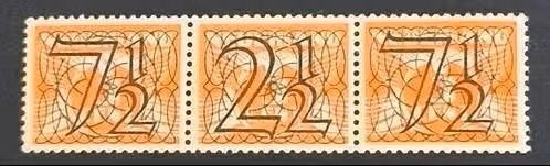Nederland 1940 - nvph 356c- Cijfer type 'Guilloche', Ophalen of Verzenden, T/m 1940