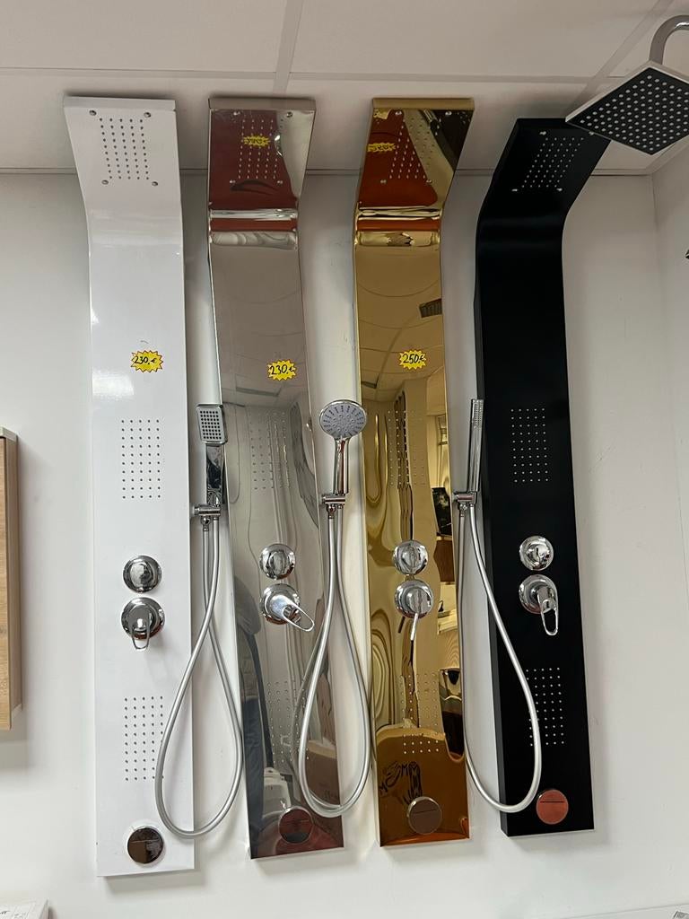 Luxe Douchepanelen - Diverse Kleuren en Materialen, Ophalen of Verzenden, Nieuw, Chroom, Douche