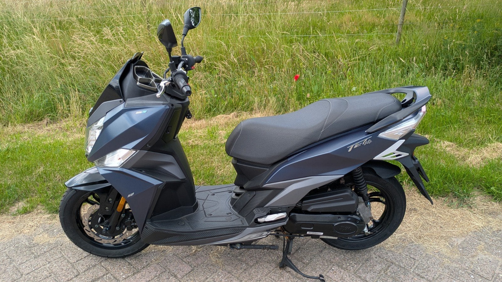 Sym Jet 14 2022 E5 Satin Submarine Blue, Fietsen en Brommers, Scooters | SYM, Zo goed als nieuw, Overige modellen, Benzine, Ophalen
