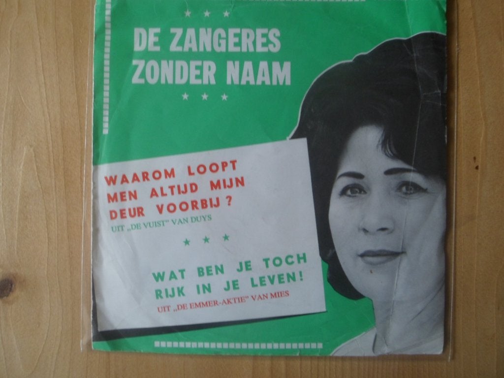 Zangeres zonder Naam, Ophalen of Verzenden, Gebruikt, 7 inch, Nederlandstalig