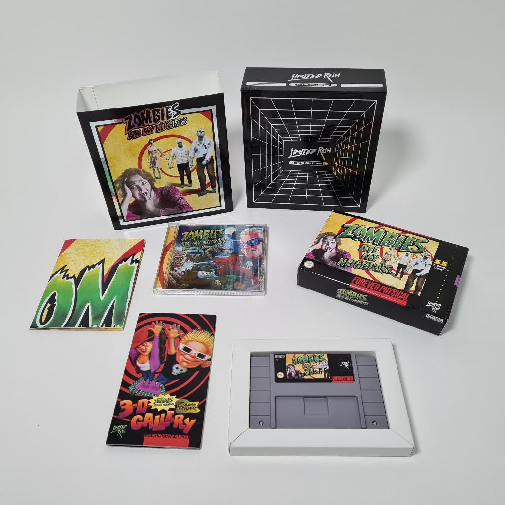SNES Zombies Ate my Neighbors Premium Editie, Spelcomputers en Games, Games | Nintendo Super NES, Gebruikt, Overige genres, 1 speler