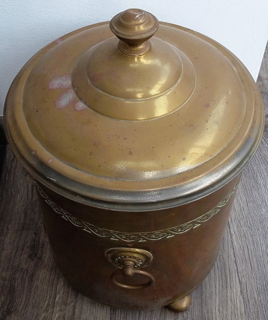 Omstreeks 1925 Grote Koperen IJsemmer Hotel Restaurant, Antiek en Kunst, Ophalen of Verzenden, Koper