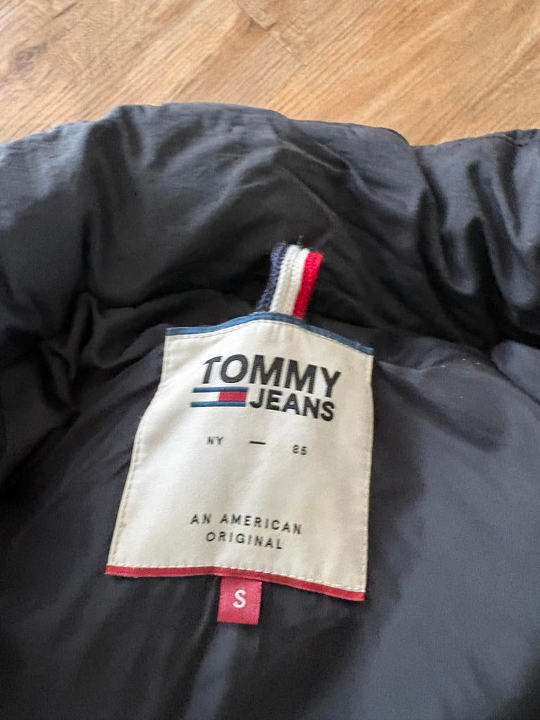 Tommy Jeans Winterjas met Bontkraag - Maat S, Ophalen of Verzenden, Gedragen, Maat 36 (S), Zwart