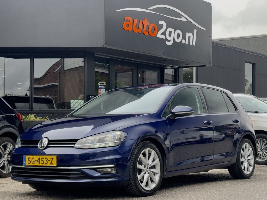 Volkswagen Golf 7.5 1.0 TSI COMFORTLINE. NAVI AIRCO APPLE-CA, Auto's, Volkswagen, Voorwielaandrijving, Gebruikt, Euro 6, Blauw