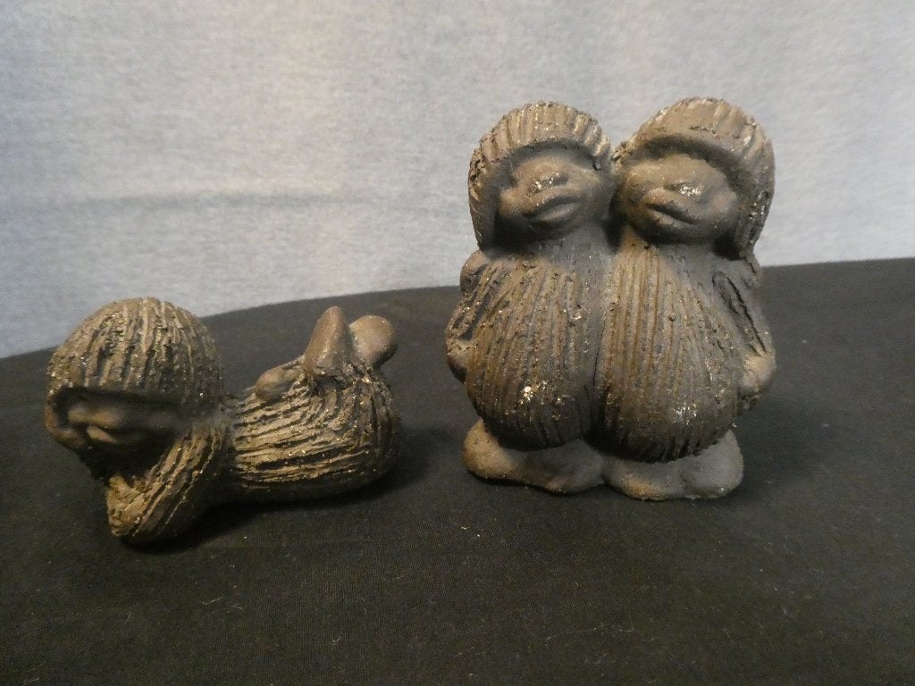 Vintage Ramsing Denemarken trollenbeeldjes, Ophalen of Verzenden, Gebruikt, Dier