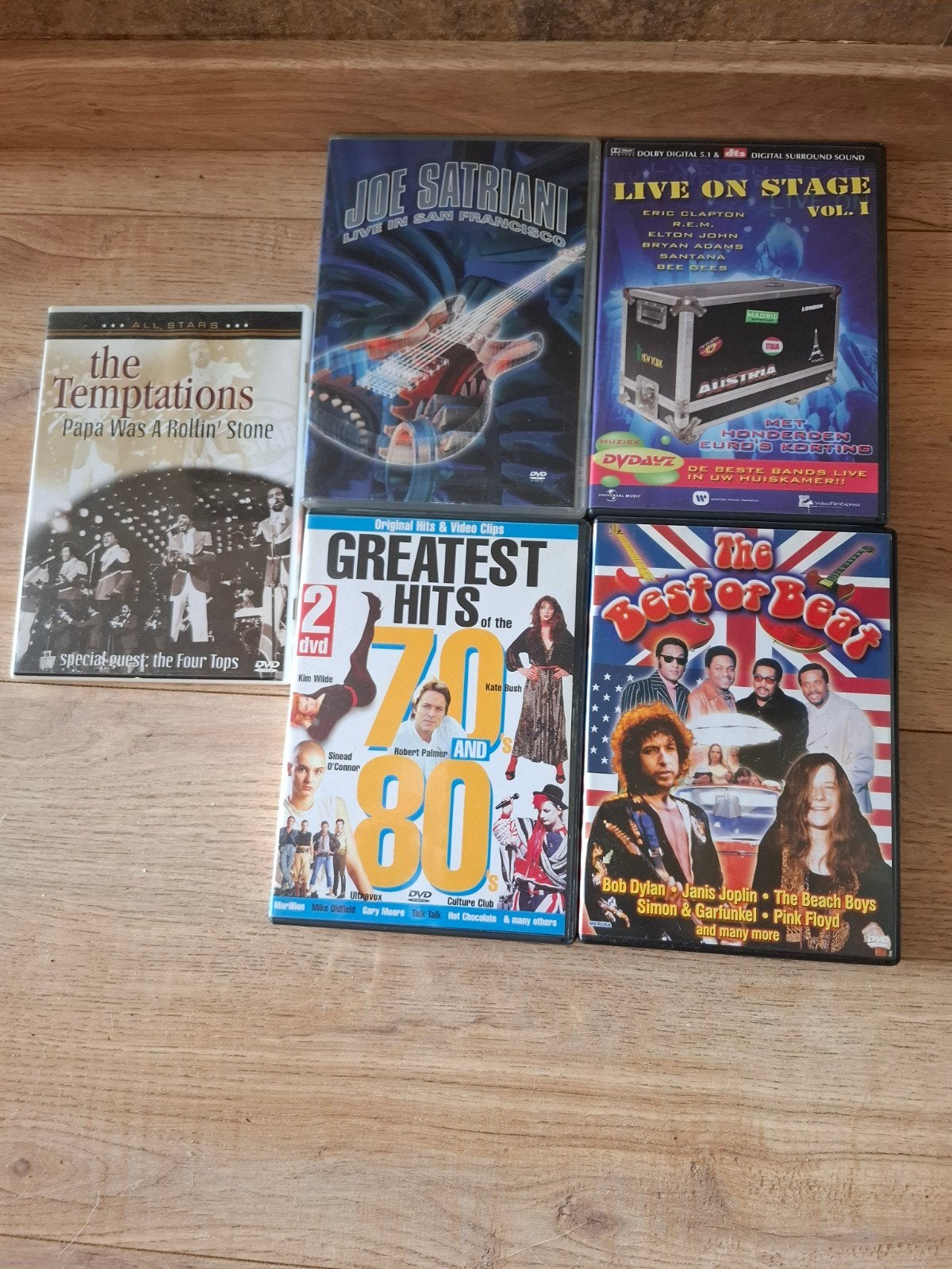 Muziek DVD's: Joe Satriani, The Temptations, Greatest Hits, Alle leeftijden, Ophalen of Verzenden, Muziekvideo's, Gebruikt