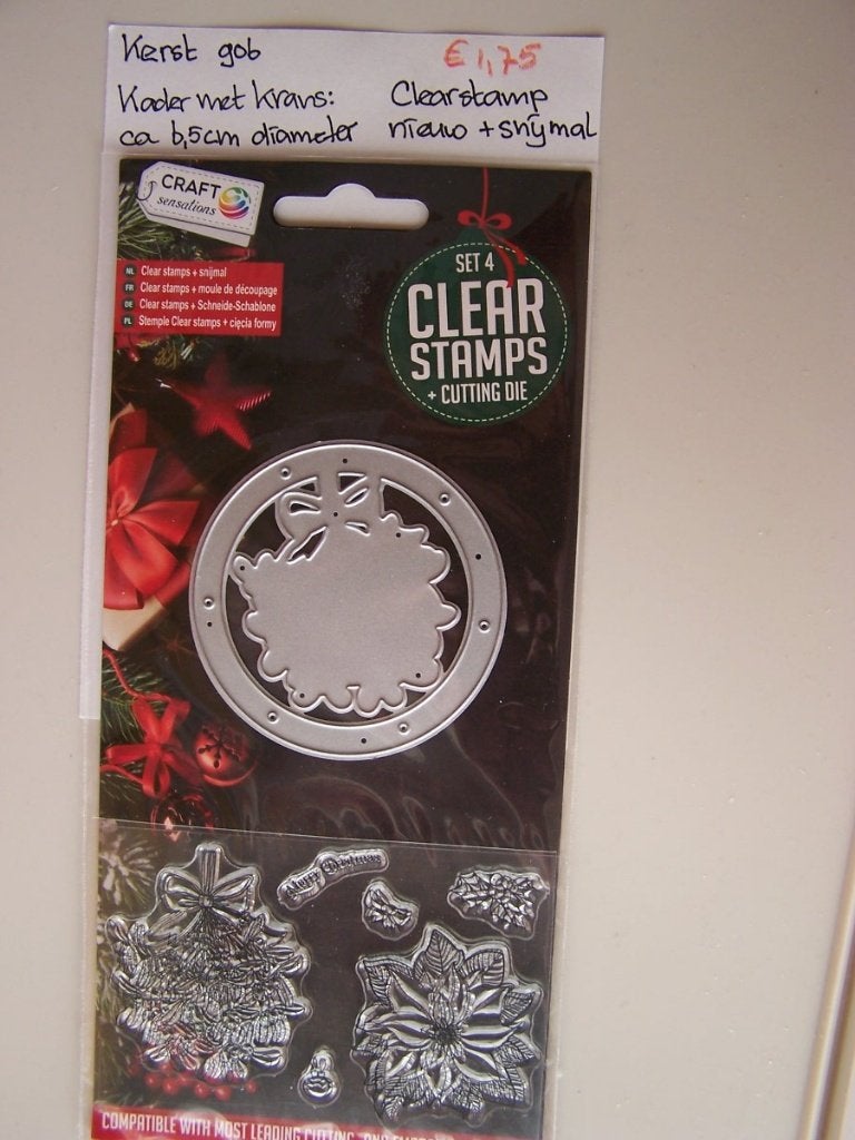 Kerst 906 Clearstamp, Hobby en Vrije tijd, Ophalen of Verzenden, Nieuw, Clearstamp