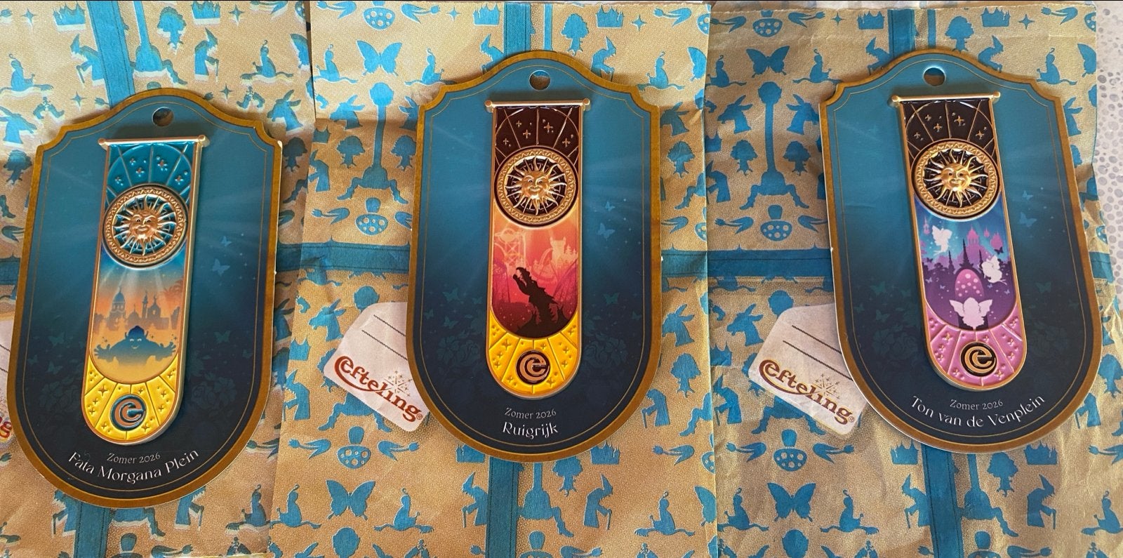 Efteling Zomer 2020 Pins: Fata Morgana, Ruigrijk, Ton van de, Ophalen of Verzenden, Nieuw, Button of Speldje