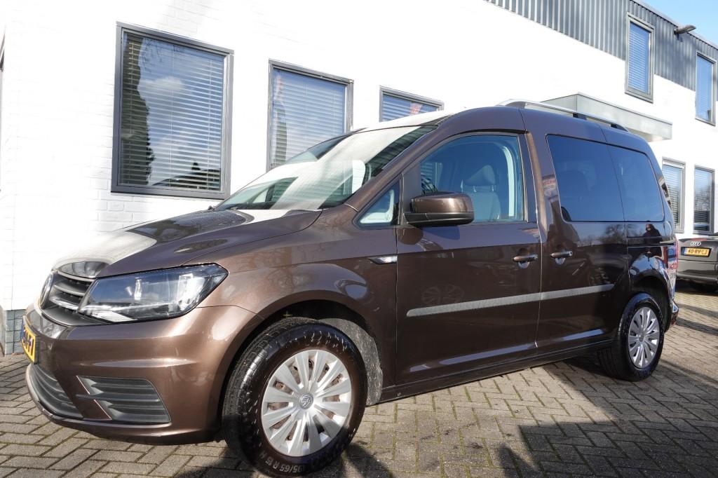 Volkswagen CADDY 1.0 TSI TRENDLINE 7 Persoons ZEER FRAAI, Auto's, Gebruikt, Euro 6, Bruin, 7 stoelen