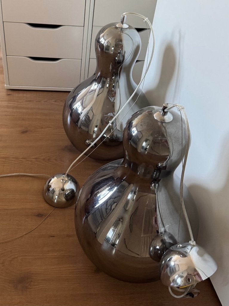 Hanglamp smoke glas 2 stuks, Ophalen of Verzenden, Zo goed als nieuw, Glas