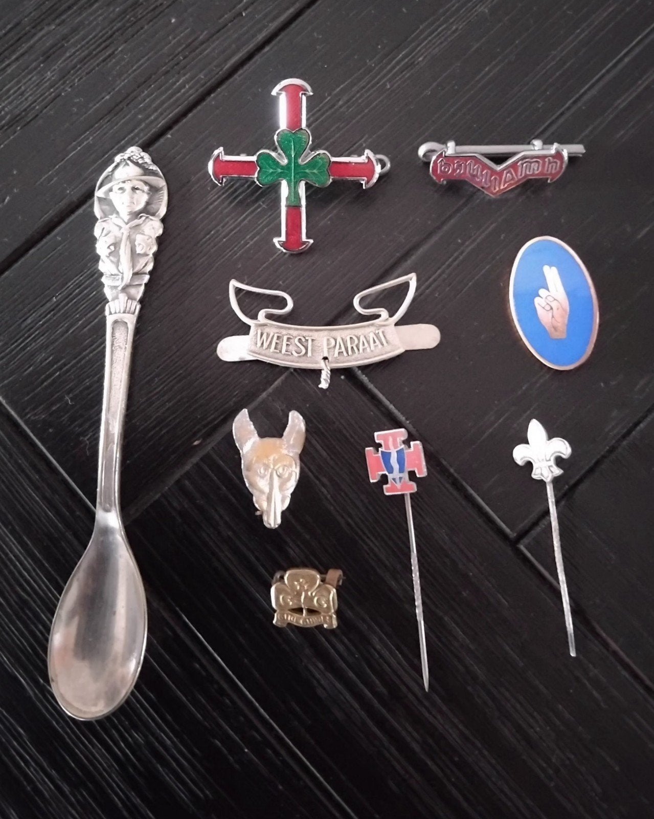Scouting Items: Spelden, Emblemen en Lepel, Verzenden, Gebruikt, Embleem, Speld of Insigne