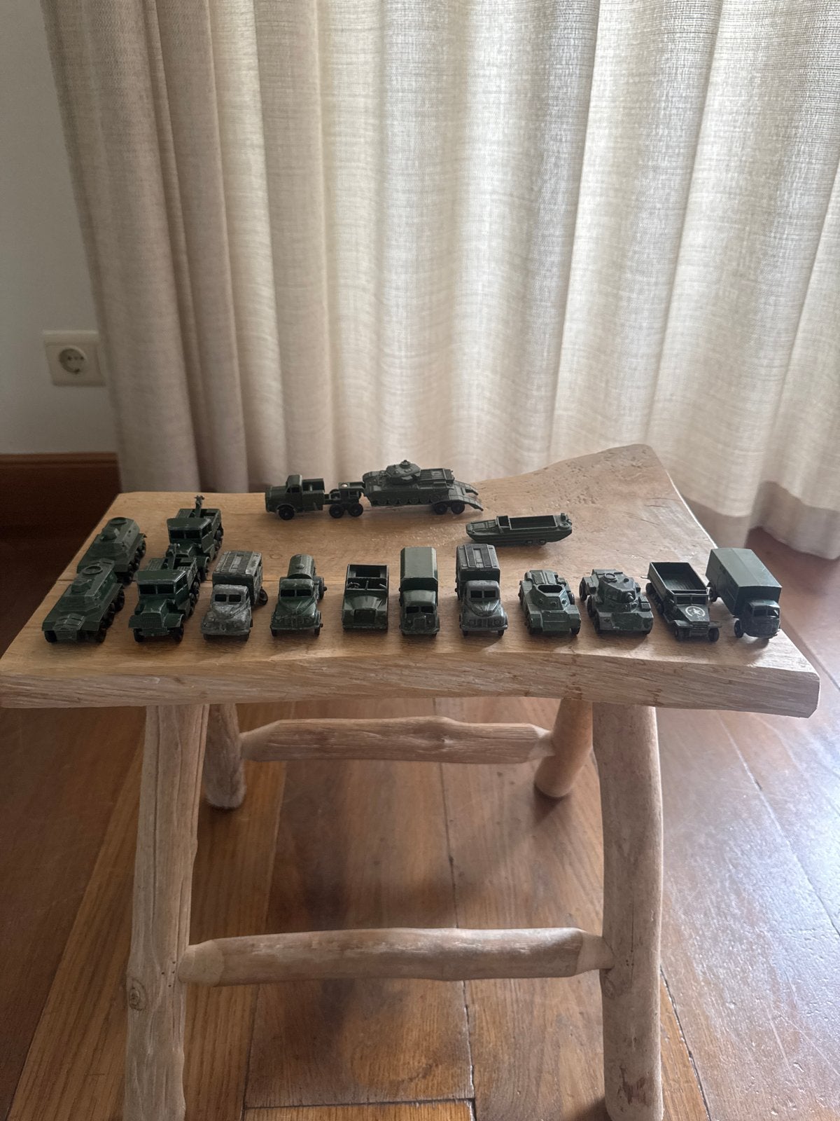 15 stuks Vintage Lesney Matchbox militaire voertuigen, Ophalen of Verzenden, Gebruikt