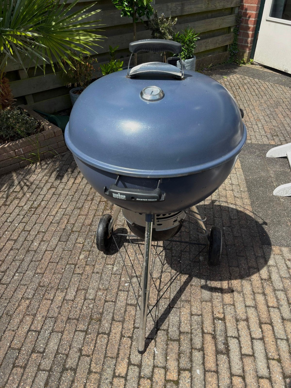 Weber Master-Touch GBS Houtskoolbarbecue 57cm Blauw, Ophalen of Verzenden, Gebruikt, Weber