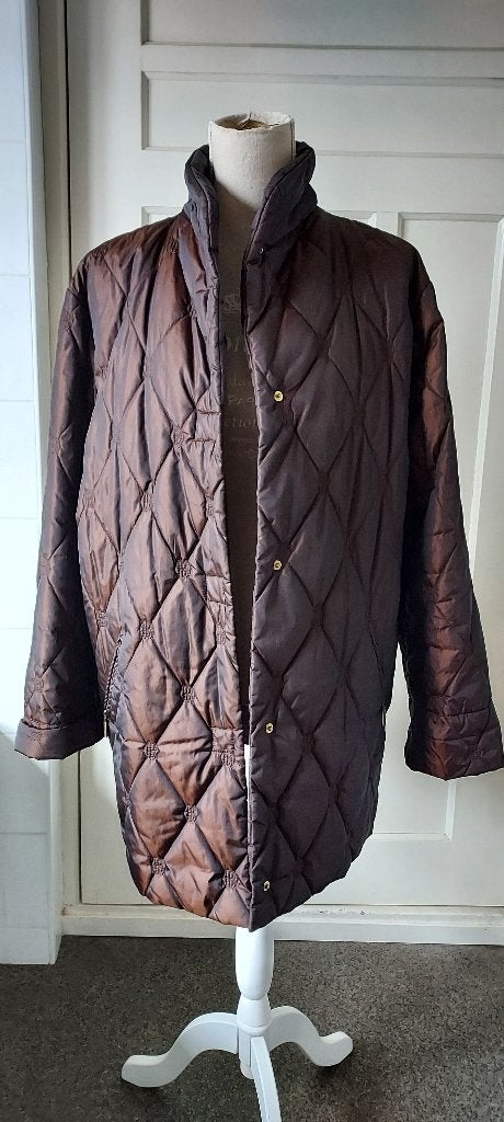 Prachtige bruine (glans) jas van BASLER    maat 38, Maat 38/40 (M), Bruin, Verzenden, Basler