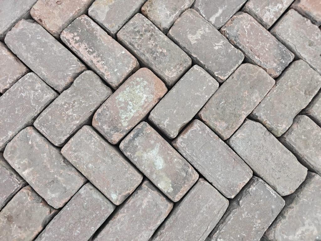 Gebakken Klinkerkeien rood K3, Tuin en Terras, Tegels en Klinkers, Gebruikt, Klinkers, 10 m² of meer, Ophalen
