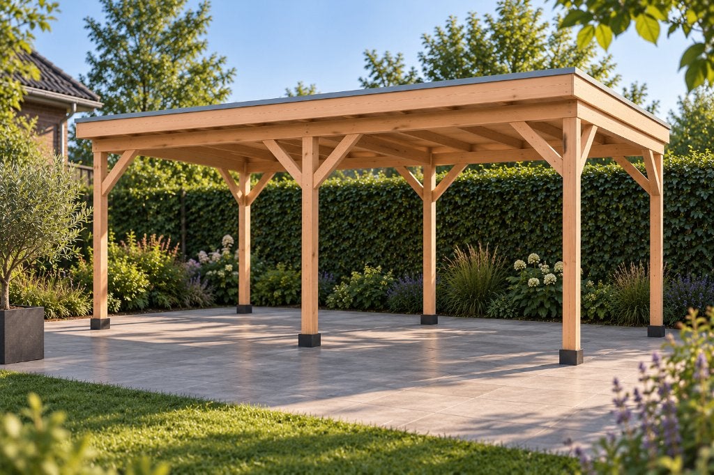 Douglas overkapping 480 x 250 cm – Compleet bouwpakket, Ophalen, Nieuw, 5715 PK, Info@lindorbv.com