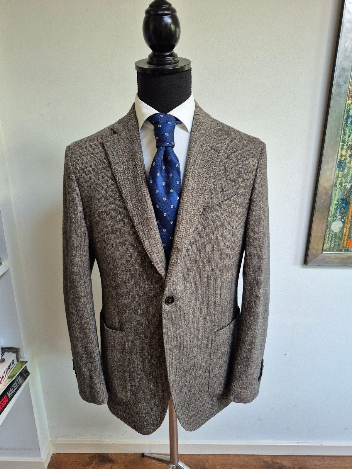 Prachtig Lardini jasje, maat 52, wol zijde mix, nieuwstaat!, Maat 52/54 (L), Bruin, Lardini, Nieuw