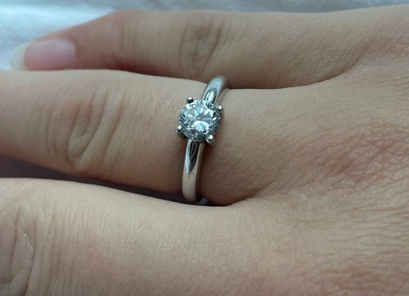 TI SENTO - Milano zilveren ring met zirkonia - maat 54, Ophalen of Verzenden, Zo goed als nieuw, 17 tot 18, Met edelsteen