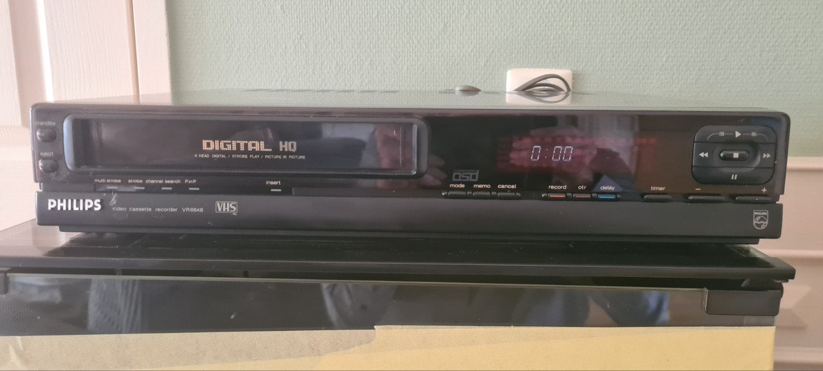 Philips VR6648 VHS Videorecorder 4 Head Digital, Ophalen, Gebruikt, VHS-speler of -recorder
