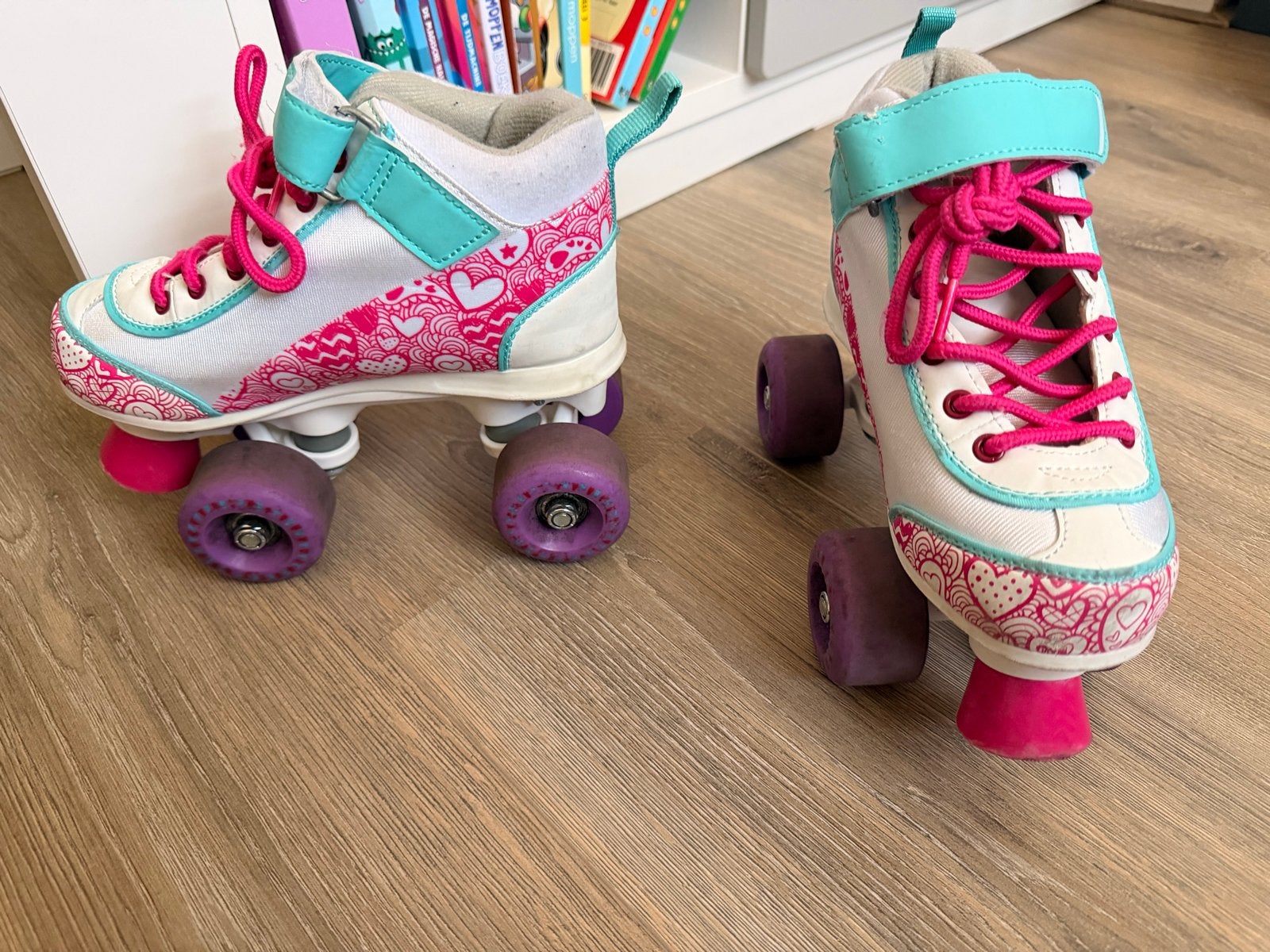 Rolschaatsen Crivit maat 31-32 met beschermers, Ophalen, Gebruikt, Kinderen