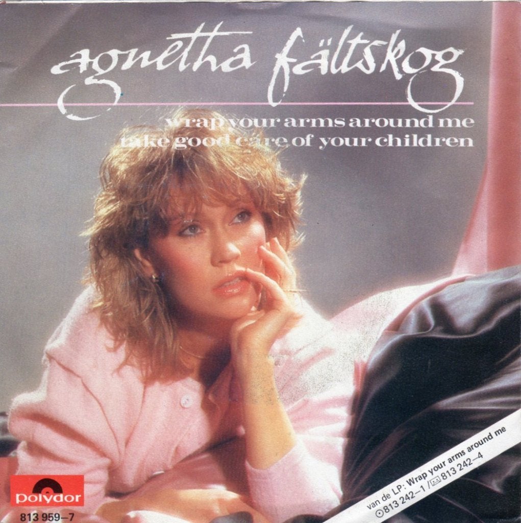 Agnetha Fältskog : Wrap Your Arms Around Me (1983), Fotohoes, 7 inch, Ophalen of Verzenden, Zo goed als nieuw