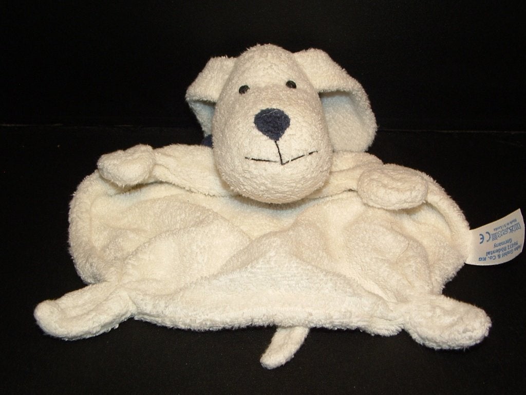 FEHN BABY HOND KNUFFELDOEKJE BADSTOF WIT MET, Ophalen of Verzenden, Nieuw, Overige typen
