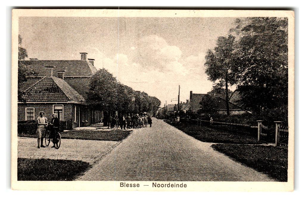 Blesse, Noordeinde, Verzenden, 1920 tot 1940, Gelopen, Friesland