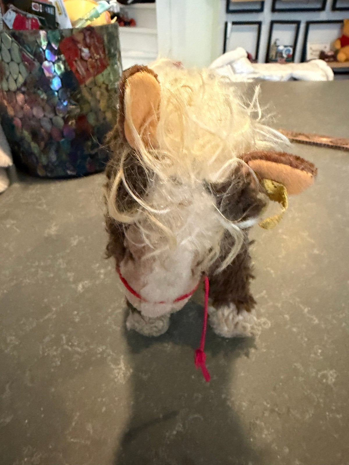 Steiff 'Cosy' pony met knop in oor, Paard, Overige merken, Ophalen of Verzenden, Bruin