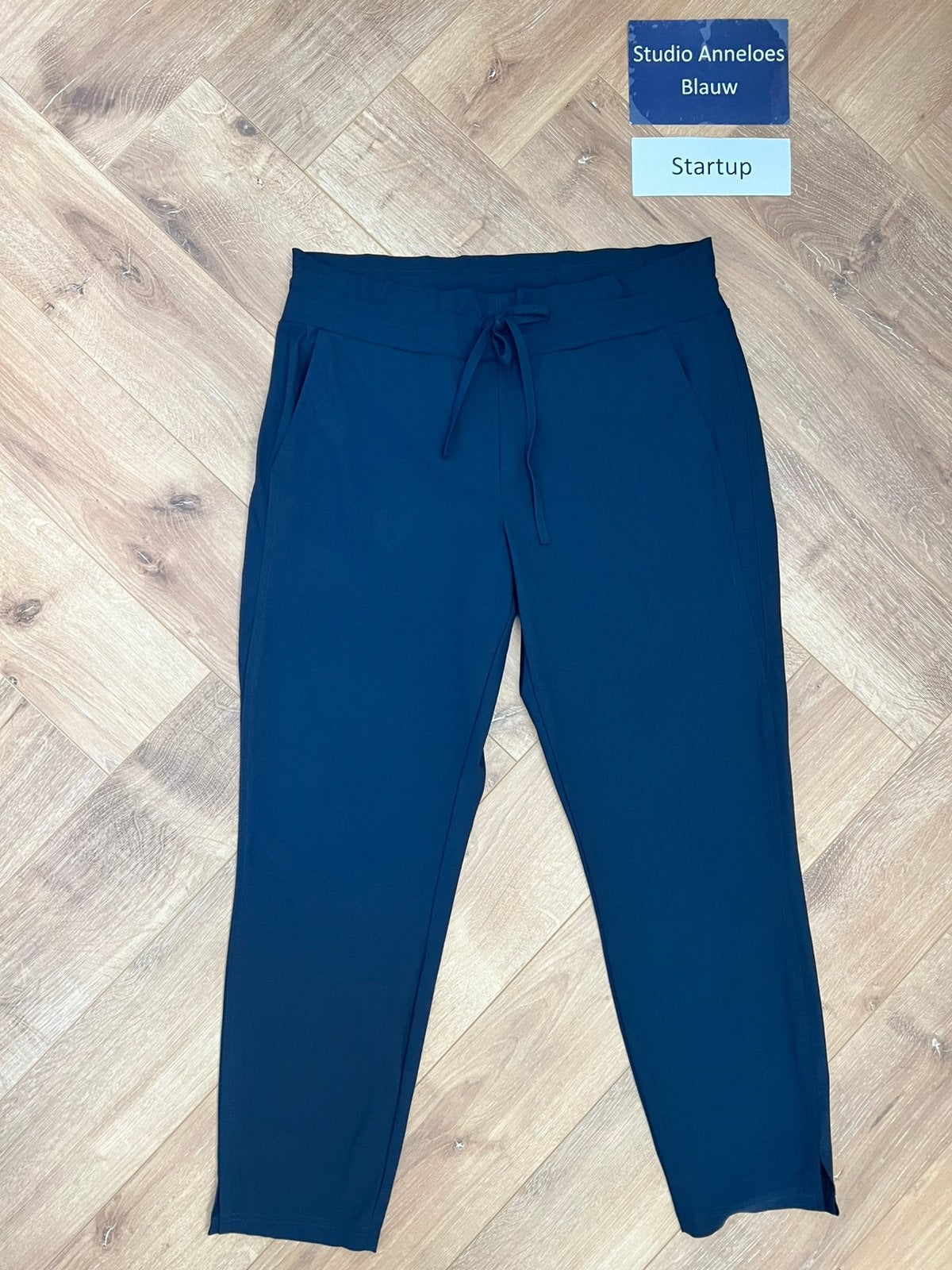 Studio anneloes startup broek XL donkerblauw travelstof, Blauw, Maat 46/48 (XL) of groter, Ophalen of Verzenden, Zo goed als nieuw