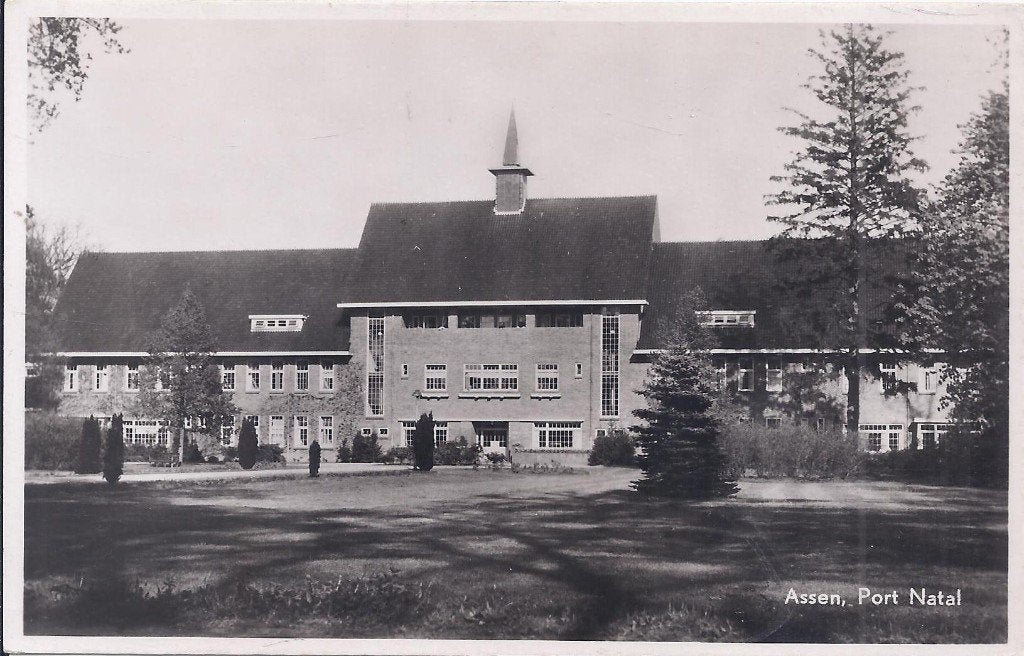 Assen port natal oude ongelopen ansichtkaart ( a2073 ), Ophalen of Verzenden, 1960 tot 1980, Ongelopen, Drenthe