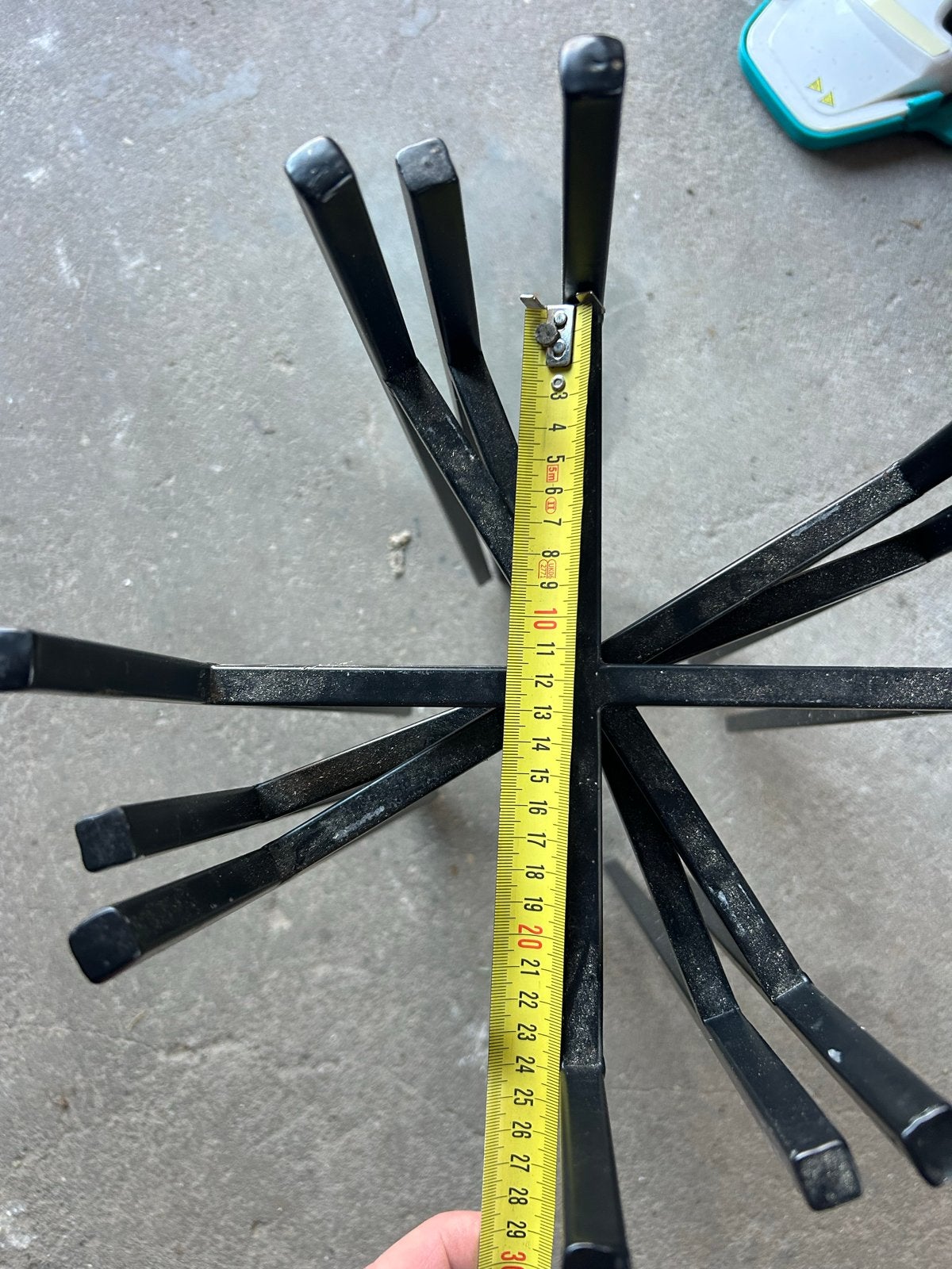 3x Plantenstandaard Zwart - 55cm hoog, potmaat 24cm, Ophalen, Gebruikt, Zwart, Metaal