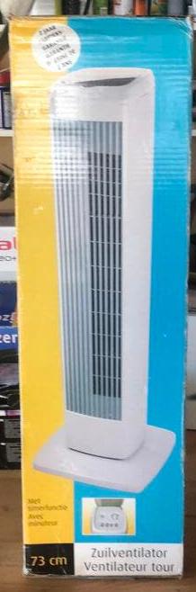Zuilventilator 3 snelheden 73 cm, Ophalen of Verzenden, Nieuw