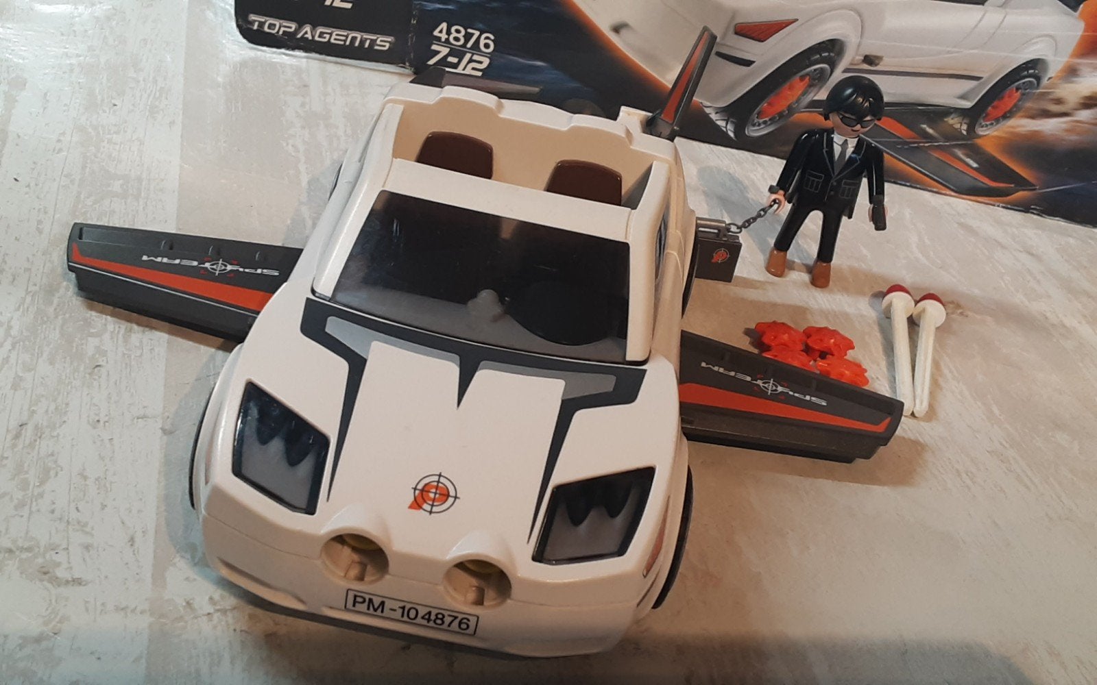 4876 segred agents sportwagen/vliegtuig, Complete set, Voertuig, Ophalen of Verzenden, Zo goed als nieuw